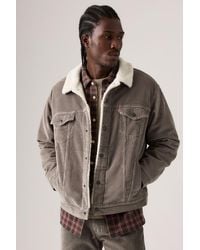 Levi's - Relaxed Sherpa Corduroy Trucker Jacket - Lyst