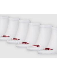 Levi's - Low Cut Batwing Logo Socks 6 Pack - Lyst
