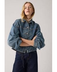 Levi's - Trucker Jacket Met Ballonmouwen - Lyst