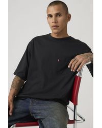 Levi's - Pocket T Shirt Met Halflange Mouwen - Lyst