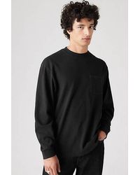 Levi's - Authentisches Langarm T Shirt Mit Tasche - Lyst