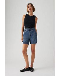 Levi's - Short Jean 501 Original Taille Haute Mi Cuisse - Lyst