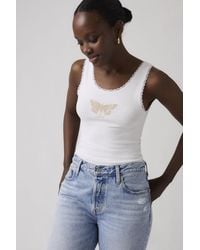 Levi's - Graphic Lace Tank Top - Lyst