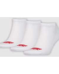 Levi's - Low Cut Batwing Logo Recycled Cotton Socks 3 Pack - Lyst