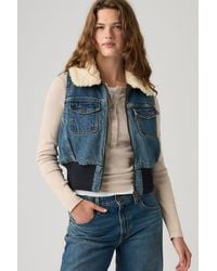 Levi's - Tiny Sherpa Vest - Lyst