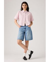Levi's - Harlie Short Sleeve Cropped Shirt - Lyst