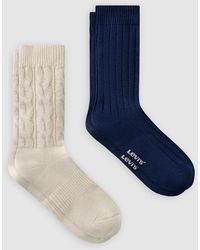 Levi's - Regular Cut Cable Bootsock 2 Pack - Lyst