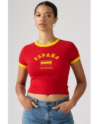 Levi's - Camieta X World Cup Mini Ringer - Lyst