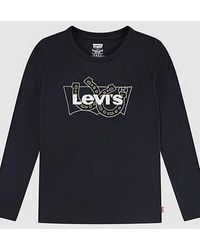 Levi's - T Shirt Con Logo Batwing A Maniche Lunghe Per Adolescenti - Lyst