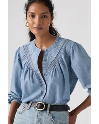 Levi's - Cleo Long Sleeve Blouse - Lyst