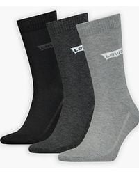 Levi's - Chaussettes Standard En Coton Recyclé Logo Batwing Lot De 3 - Lyst