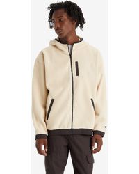 Levi's - Hooded Sherpa Zip Up Sweatshirt - Lyst