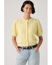 Levi's - Cardigan Manche Courte Maille Pointelle Pauline - Lyst