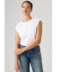 Levi's - Pleated Muscle Tank Top - Lyst