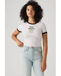 Levi's - Graphic Hayes Cropped Tee - Lyst