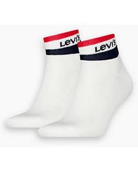 Levi's - Mid Cut Sport Stripe Socks 2 Pack - Lyst