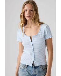 Levi's - Austen Button Up Short Sleeve Top - Lyst