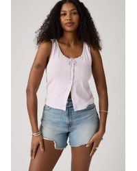 Levi's - Dry Goods Pointelle Lace Tank Top - Lyst
