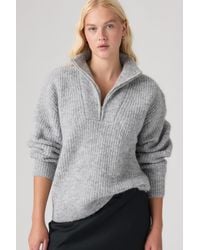 Levi's - Ava Quarter Zip Sweater - Lyst