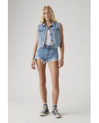 Levi's - Blue Athens 501 Original Womens Short - Lyst