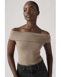 Levi's - Tori Twisted Knit Top - Lyst