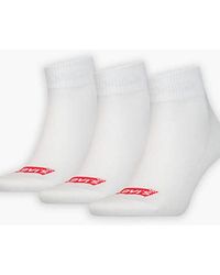 Levi's - Chaussettes Mi Hautes En Coton Recyclé Logo Batwing Lot De 3 - Lyst