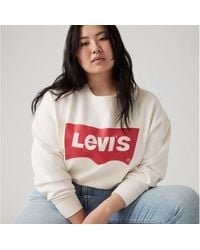 Levi's - Signature sweatshirt mit rundhalsausschnitt und grafik (plus größe) - Lyst