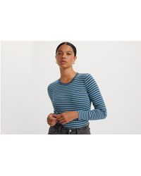 Levi's - Long Sleeve Ribbed Baby Tee - Lyst