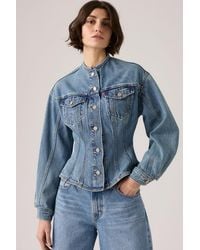 Levi's - Sculpted Trucker Jacket - Lyst