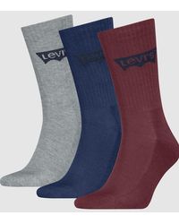 Levi's - Regular Cut Batwing Sport Socks 3 Pack - Lyst