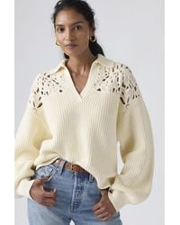 Levi's - Bianca Crochet Polo Sweater - Lyst