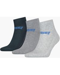 Levi's - ® Mid Cut Batwing Logo Socks 3 Pack - Lyst