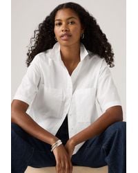 Levi's - Harlie Short Sleeve Cropped Shirt - Lyst