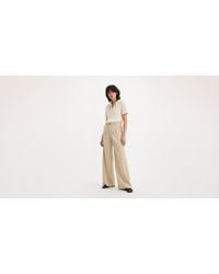 Levi's - Pleated Wide Leg Trousers - Lyst