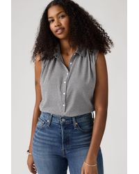 Levi's - Londyn Short Sleeve Popover Top - Lyst