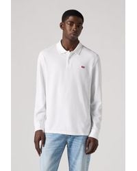 Levi's - Long Sleeve Housemark Polo Shirt - Lyst