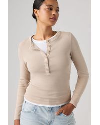 Levi's - Essential Long Sleeve Henley - Lyst