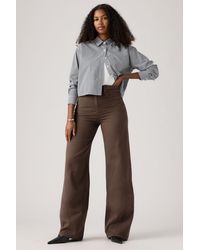 Levi's - Ribcage Wide Leg Linnen Broek - Lyst