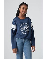 Levi's - T Shirt Universitaria A Maniche Lunghe Per Adolescenti - Lyst