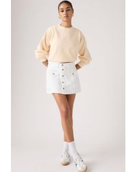 Levi's - Skort Met Knoopsluiting Vooraan - Lyst