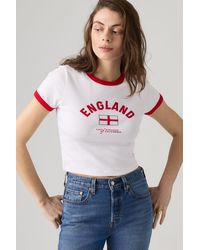 Levi's - Camieta X World Cup Mini Ringer - Lyst