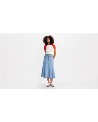 Levi's - Fit And Flare Skirt - Lyst