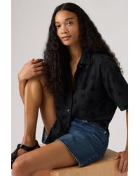 Levi's - Novelty Harlie Short Sleeve Cropped Shirt - Lyst