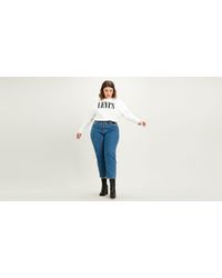 Levi's 501® Crop Jeans (Plus Size) Azul