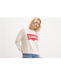 Levi's - Sweatshirt Met Ronde Hals En Kenmerkende Graphic - Lyst