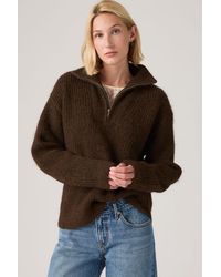 Levi's - Ava Quarter Zip Sweater - Lyst