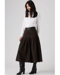 Levi's - Yoked Pleated Skirt - Lyst
