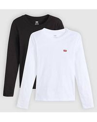 Levi's - T Shirt Essential A Maniche Lunghe (Confezione Da 2) - Lyst