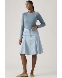 Levi's - Godet Knee Length Lightweight Skirt - Lyst