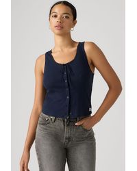 Levi's - Dry Goods Pointelle Lace Tank Top - Lyst
